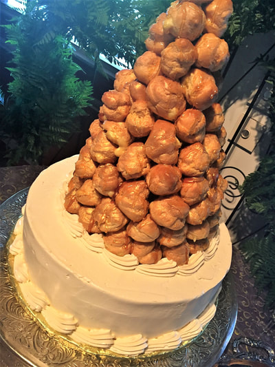 Croquembouche wedding cake
